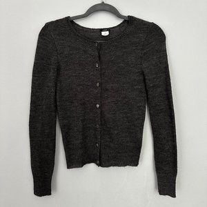 J Crew Supersoft Cardigan with Jewel Buttons - Gray
